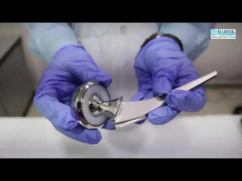 Stainless steel bipolar hip prosthesis (fenestrated)