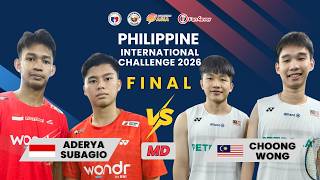 Download lagu FINAL | MD | Taufik ADERYA & Alexius Ongkytama SUBAGIO vs CHOONG Hon Jian & WONG Vin Sean mp3