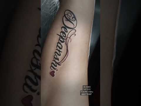 #deepanshi #nametattoo #tattoo #artist #lifestyle #indore #tattooartist