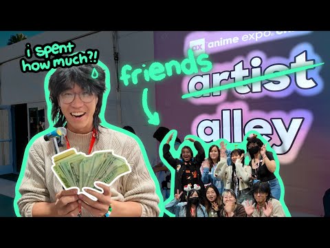 I spent TOO MUCH money at Anime Expo Chibi 😭 (I never usually buy anything) | Artist Alley Vlogs
