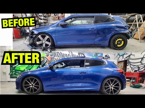 Rebuilding a salvage VW Scirocco R in 10 mins