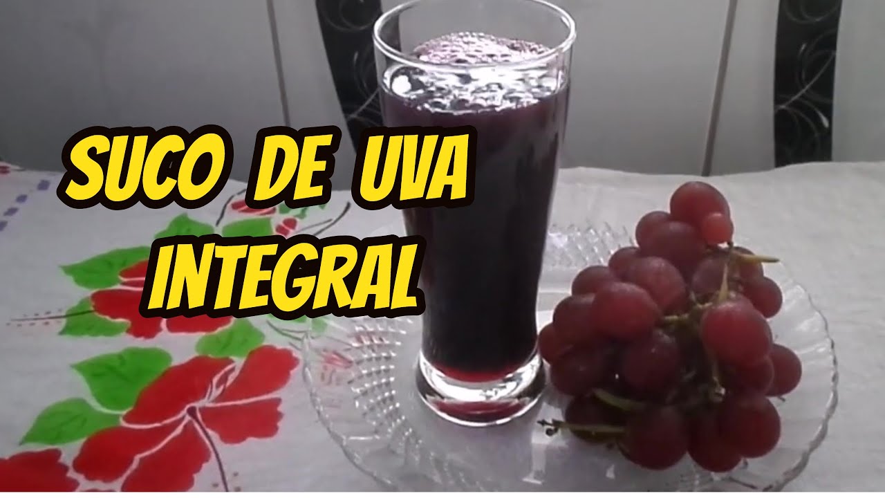 Como fazer suco de uva integral: sem água nem açúcar - 100% uva
