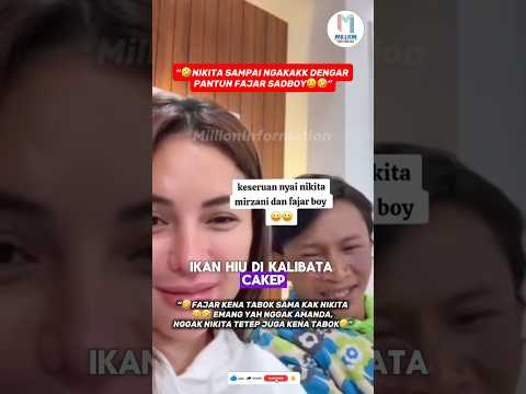 🤣 NGAKAK PARAH! NIKITA MIRZANI & FAJAR SADBOY BIKIN STUDIO RIBUT 🤪🔥 #nikitamirzani #fajarsadboy