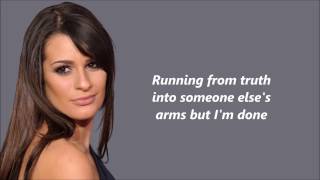 Lea Michele Anything&#39;s Possible with lyrics