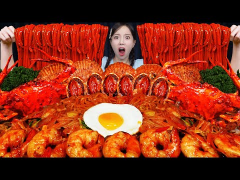 매콤 🔥 볶음 짬뽕 꽃게 해물찜 먹방 레시피 Spicy Crab Jjamppong Seafood Stir-Fried Noodles Mukbang ASMR Ssoyoung