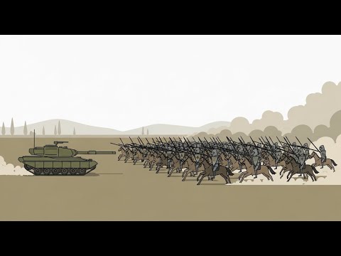 What if a MODERN TANK Faced 10,000 Medieval Knights?