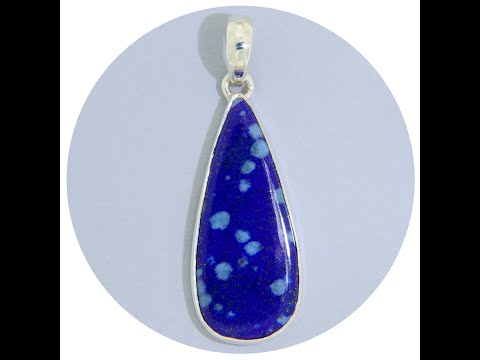  Pandant Argint 925 Lapis Lazuli Natural Para - Eleganta si Mister