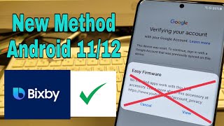 Boom!!! Bixby Method!!! All Samsung Android 11/12 Remove Google Account, Bypass FRP.