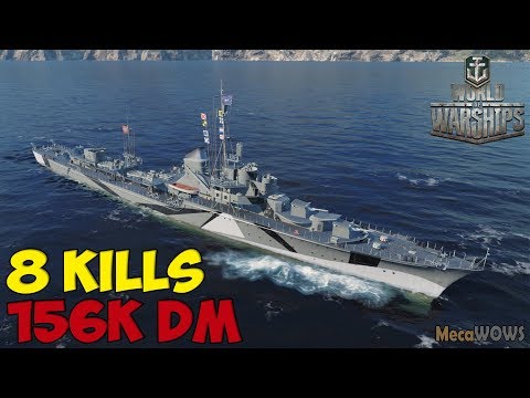 World of WarShips | T-61 | 8 KILLS | 156K Damage - Replay Gameplay 4K 60 fps