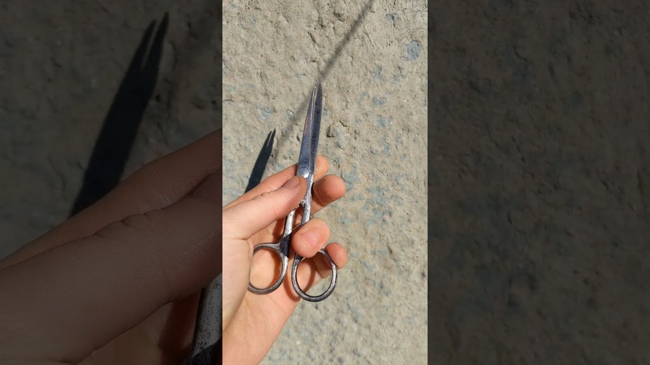 Restoration of old rusty scissors see what happened SUBSCRIBE #shorts