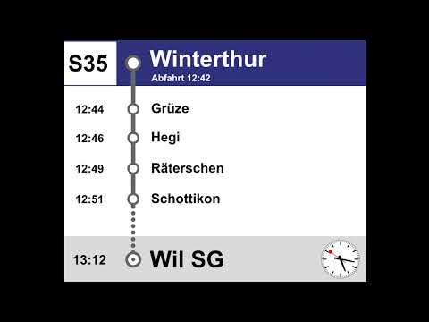 THB Ansagen, S35 (Winterthur-Wil SG) | ex. RM GTW | Speziell | Isabelle