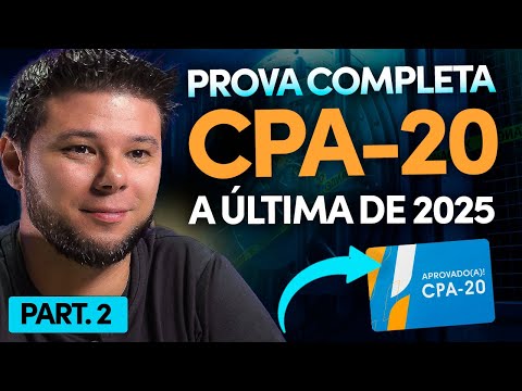 PRÉ-PROVA CPA-20 ANBIMA 😱 Prova completa com questões comentadas! 🚨 Última chance CPA-20 [2026] 🚨
