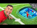 I Built 5 SECRET Rooms For Ronaldo