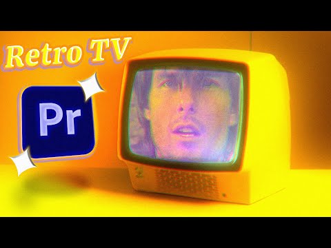 How to make a Surreal RETRO TV SCREEN (Adobe Premiere Pro)