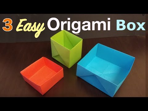 3 ways to make Easy Origami Box