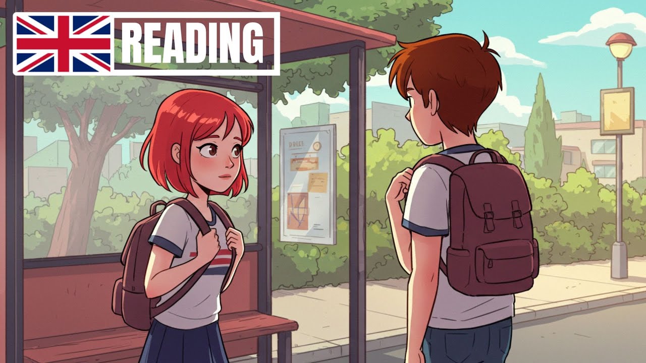 Kelly e o Encontro no Ponto de Ônibus | Texto Com Áudio Para Praticar o Reading em Inglês