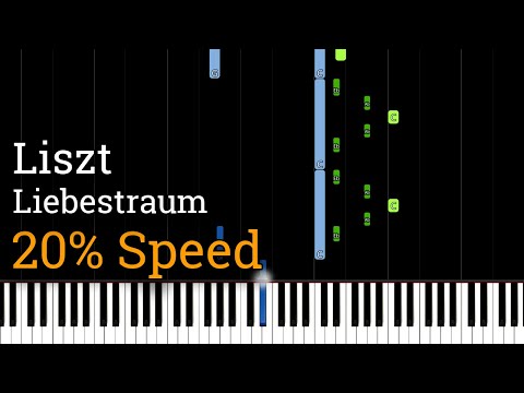 Liszt - Liebestraum No. 3 (Slow Piano Tutorial) [20% Speed]