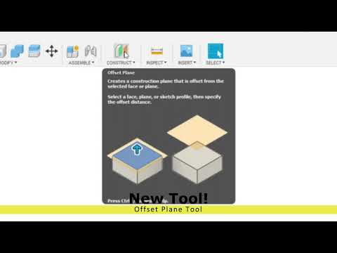 Let's learn Fusion 360! Offset Plane Tool