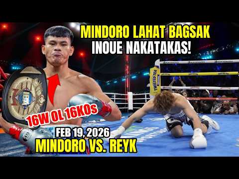 MINDORO VS REYK FEB 19 2026 | 16W OL 16KOs LAHAT BAGSAK KAY MINDORO INOUE LANG NAKATAKAS!