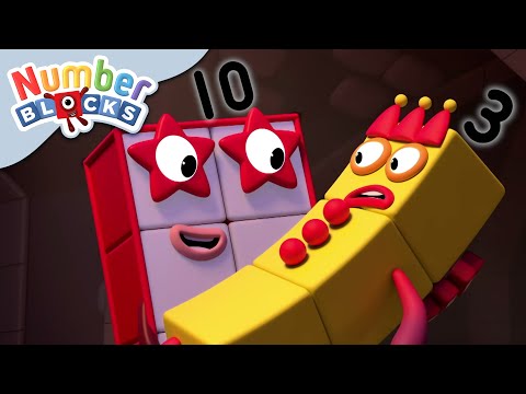 @Numberblocks- Running Scared! | Learn to Count - Kingdom Kids Zone, Little Learners - Numberblocks