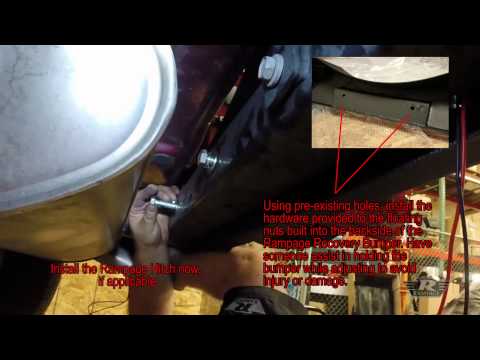 HOW TO: Install a Rampage Products Rear Recovery Bumper for JK Wranglers