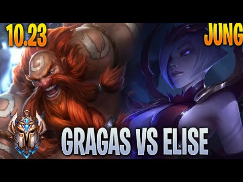 Gragas vs Elise - Jungle - KR Challenger 10.23