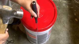 Quick Tip to Remove Lid from 5 Gallon Paint or Joint Compound in a Snap