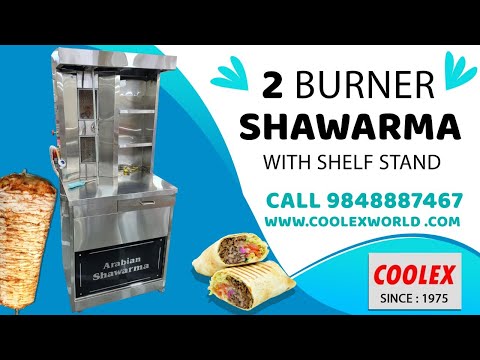 Table top 2 burner Mini Shawarma machine