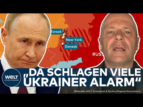 PUTINS KRIEG: Russen brechen in Torezk durch! Ukrainer befürchten "substanzielle Niederlage"