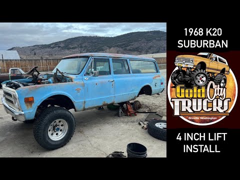 1968 K20 Suburban - 4 Inch Lift Installation!