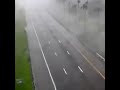Traffic camera captures Hurricane Ian slamming Florida motorway