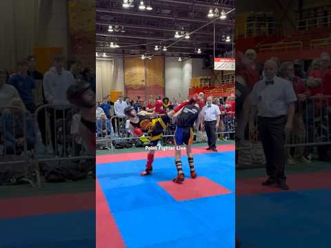 Perfectly Timed Head Kick | WAKO Light Contact Sparring #karatr #Kickboxing #wako #kicks #quebecopen