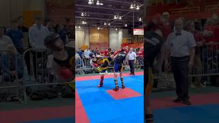 Perfectly Timed Head Kick | WAKO Light Contact Sparring #karatr #Kickboxing #wako #kicks #quebecopen