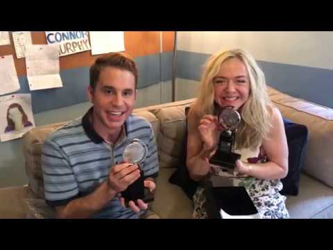 Tony Winners Ben Platt and Rachel Bay Jones Open Their Engraved Tony Awards