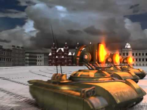 C&C Red Alert 2 - Allied Mission 12 - Prism Tank Destroy Nuclear Missile Silo