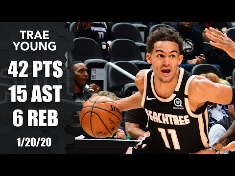 Trae Youngがラプターズ対ホークスで42点15アシストを落とす｜2019-20 NBAハイライト (Trae Young drops 42 points and 15 assists in Raptors vs. Hawks | 2019-20 NBA Highlights)