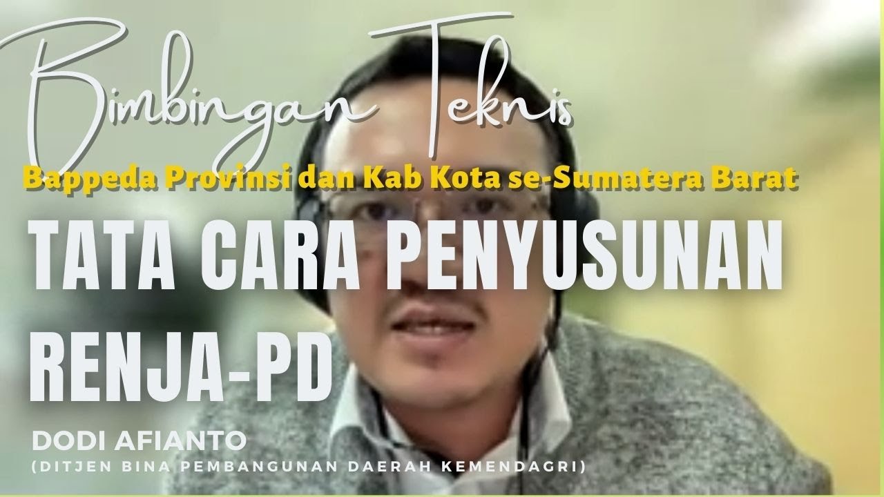 Bimtek Penyusunan Renja-PD Bappeda Provinsi dan Kab Kota se-Sumatera Barat