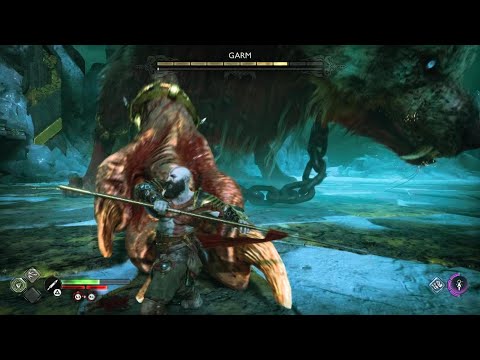 God of War Ragnarök - Fighting Garm The HellHound