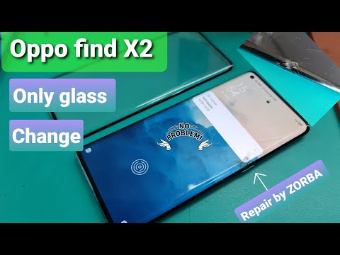 Oppo Find X2 display glass change. oppo Findx2 screen glass change kare only oppo edge screen glass