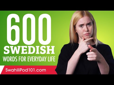 600 Swedish Words for Everyday Life - Basic Vocabulary #30