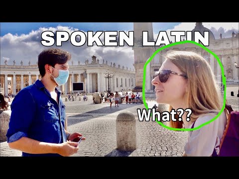 American speaks Latin at The Vatican