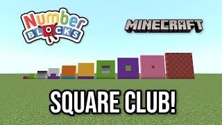 Numberblocks Square Club  Minecraft (1 to 100)