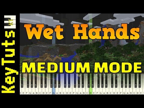 Wet Hands from Minecraft - Medium Mode [Piano Tutorial] (Synthesis)