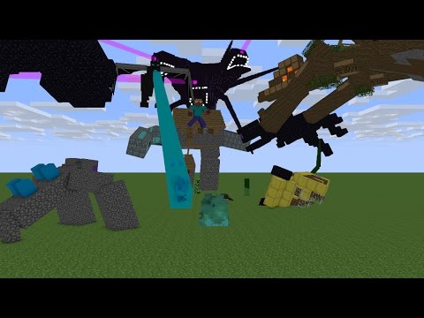 Monster school Witherstorm fight full part 1-4