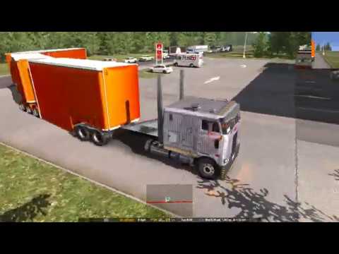 ATS v1.37 Peterbilt Cabover plus Australian Trailer mods (too long)