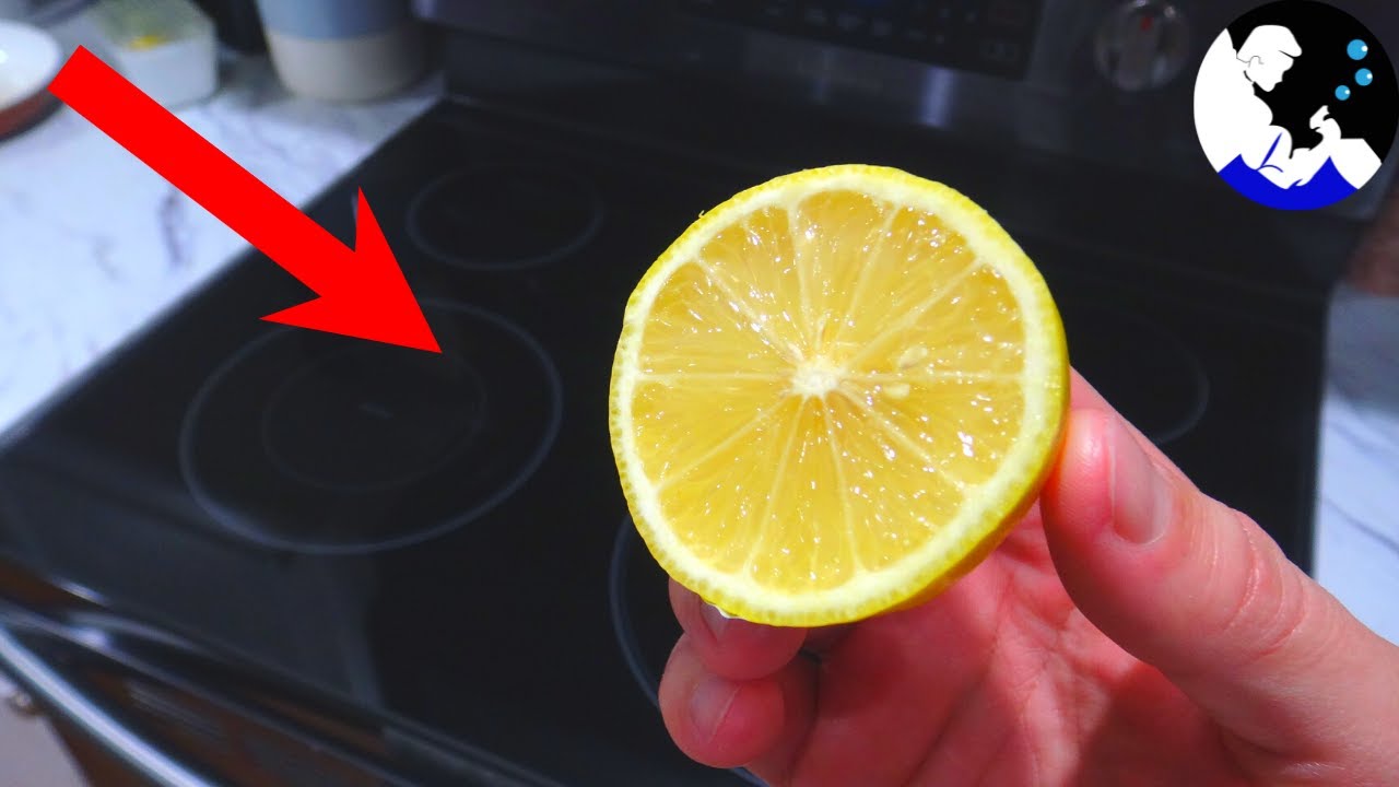 Watch video Rub a LEMON on your Glass Stove Top and WATCH WHAT HAPPENS!! 🍋 Now Rub a LEMON on your Glass Stove Top and WATCH WHAT HAPPENS!! 🍋
