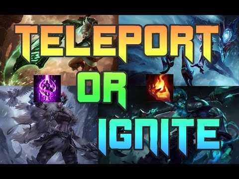 Teleport or Ignite | Which is Better For Top Lane Solo Queue Now?