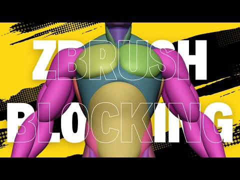How to block out a Male Heroic Body in ZBRUSH !! Character blocking in Zbrush !!