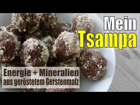 Tsampa, meine Variante: Energiekugeln aus geröstetem Malz