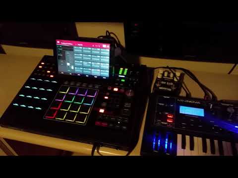 Music setup (Fall 2019) Akai mpcx advance 61 and Novation MiniNova